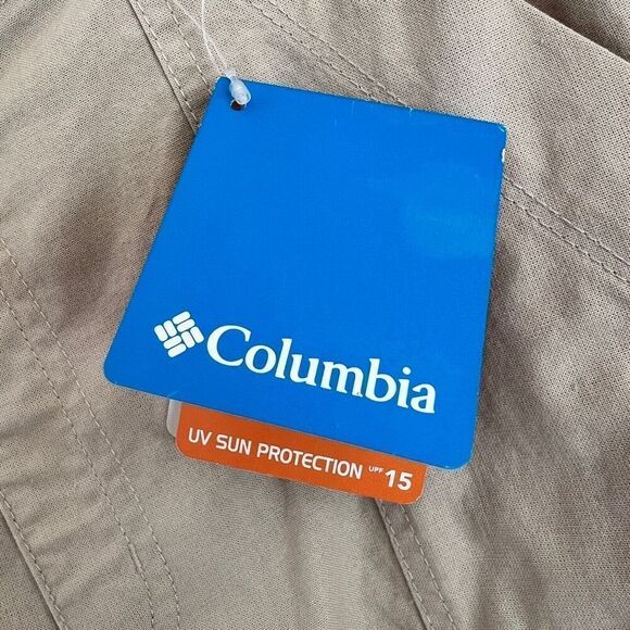 Boys Columbia Half Moon Performance Fishing Gear Shorts size XL Light Khaki Tan - Picture 15 of 16